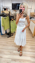 Load image into Gallery viewer, 1.Cotton Midi Skirt-White
