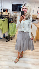 Load image into Gallery viewer, 1.Cotton Midi Skirt-Mink

