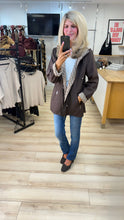 Load image into Gallery viewer, 1.    Reversible Designer Inspired Rain Jacket-Chocolate
