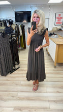 Load image into Gallery viewer, 1.                Shirred Bodice Dress-Chocolate
