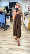 Load image into Gallery viewer, 1.                     Overlay Camisole Dress-Chocolate
