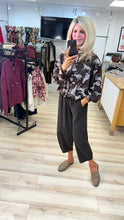 Load image into Gallery viewer, 1.                      Cheetah Print Bomber Jacket-Chocolate
