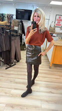 Load image into Gallery viewer, 1.                     Funnel Neck Soft Knit Jumper-Rust
