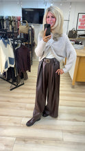 Load image into Gallery viewer, 1. Gathered Front Layering Soft Knit Jumper-Oatmeal
