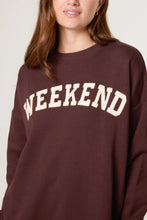 Load image into Gallery viewer, 1.  WEEKEND Sweatshirt-Chocolate
