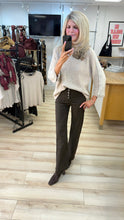 Load image into Gallery viewer, 1.            Soft Knit Striped Sleeve Jumper-Latte
