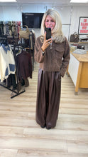 Load image into Gallery viewer, 1.  Wool Blend Zip Up Jacket-Chocolate
