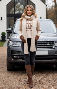 1.              Soho New York Designer Inspired Soft Knit-Ecru