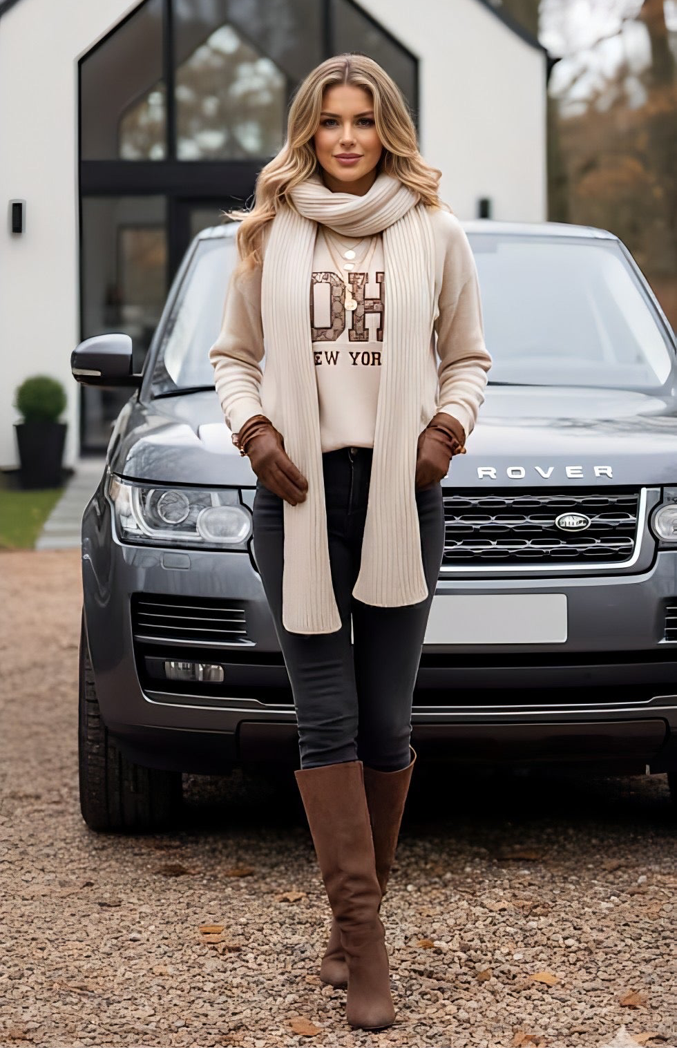 1.              Soho New York Designer Inspired Soft Knit-Ecru