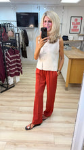 Load image into Gallery viewer, 1.        Wide Leg Front Seam Jogger-Ginger
