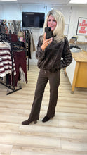 Load image into Gallery viewer, 1.          Faux Fur Bomber Jacket-Chocolate
