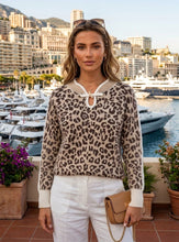 Load image into Gallery viewer, 1.      Soft Knit Leopard Jumper-Latte
