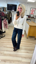 Load image into Gallery viewer, 1.               Super Soft Multi Coloured Button Cardigan-Cream
