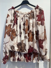Load image into Gallery viewer, 1.              Floral Chiffon Blouse-Ecru Multi
