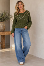Load image into Gallery viewer, 1.            Open Soft Knit Batwing Jumper-Khaki
