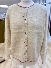 Load image into Gallery viewer, 1.   Mini Button Detail Cardigan-Oatmeal
