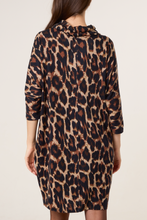 Load image into Gallery viewer, 1.                 Cowl Neck Leopard Print Dress
