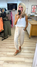 Load image into Gallery viewer, 1.               Button Sleeveless Top-White
