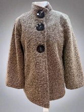 Load image into Gallery viewer, 1.Brushed Button Swing Jacket-Mocha
