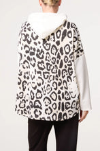 Load image into Gallery viewer, 1.            Leopard Back Hoodie-White
