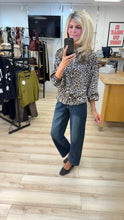 Load image into Gallery viewer, 1.                     Satin Medium Weight Leopard Print Bomber Jacket
