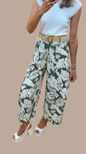 Load image into Gallery viewer, 1.  Leaf Print Trousers-Khaki/Beige
