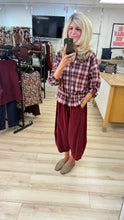 Load image into Gallery viewer, 1.             Check Bomber Jacket-Wine
