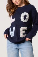 Load image into Gallery viewer, 1.  Soft Knit LOVE Jumper-Navy
