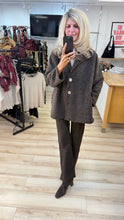Load image into Gallery viewer, 1.                   Button Front Coat-Chocolate

