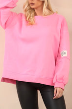 Load image into Gallery viewer, 1.             LIFE Oversize Sweatshirt-Pink
