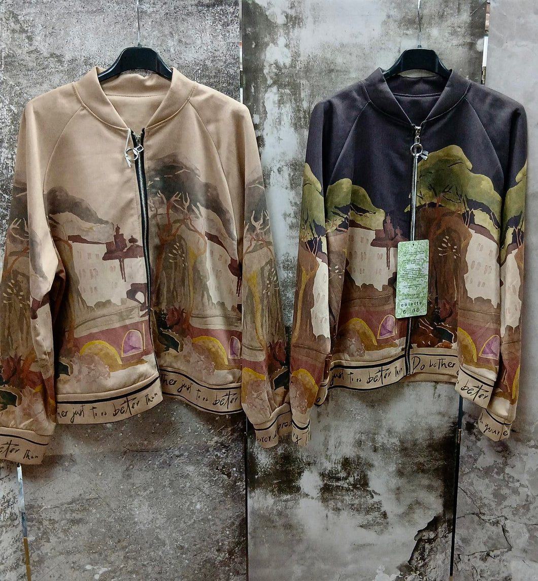 1.  Amalfi Moleskin Bomber Jacket-Camel