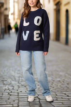Load image into Gallery viewer, 1.  Soft Knit LOVE Jumper-Navy
