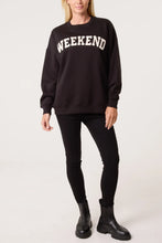 Load image into Gallery viewer, 1.  WEEKEND Sweatshirt-Black
