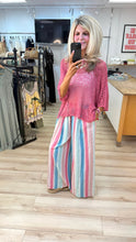Load image into Gallery viewer, 1.                  Striped Wide Leg Trousers
