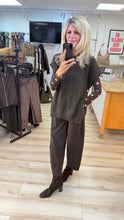 Load image into Gallery viewer, 1.   Barrel Leg Magic Pants-Chocolate

