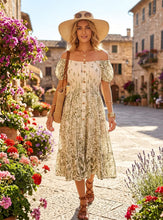 Load image into Gallery viewer, 1.          Bardot Midi Dress-Sage
