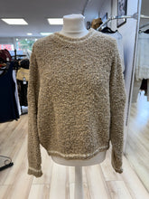 Load image into Gallery viewer, 1.                     Boucle Knit Jumper-Latte/Cream Trim
