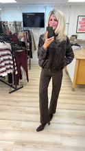 Load image into Gallery viewer, 1.          Faux Fur Bomber Jacket-Chocolate
