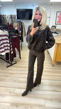 Load image into Gallery viewer, 1.          Faux Fur Bomber Jacket-Chocolate
