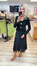 Load image into Gallery viewer, 1.Cotton Midi Skirt-Black
