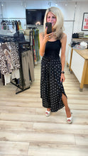 Load image into Gallery viewer, 1.                Shirred Waist Wrap Over Leg Trousers-Black/White
