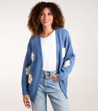 Load image into Gallery viewer, 1.  Daisy Knit Cardigan-Blue

