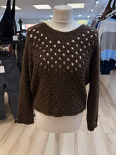 Load image into Gallery viewer, 1.            Open Soft Knit Batwing Jumper-Chocolate
