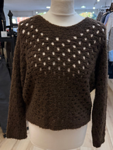 Load image into Gallery viewer, 1.            Open Soft Knit Batwing Jumper-Chocolate
