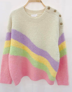 1.  Rainbow Jumper-Cream