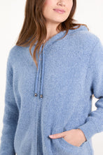 Load image into Gallery viewer, 1.                 Super Soft Knit Hoodie-Blue
