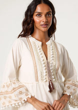 Load image into Gallery viewer, 1.     Boho Mirror Sequin Embellished Dress-Ivory
