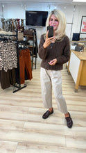 Load image into Gallery viewer, 1.                 Super Soft Eyelash Knit Cardigan-Chocolate
