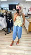 Load image into Gallery viewer, 1.                    Tulip Hem Pocket Trousers-Light Blue
