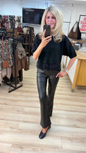 Load image into Gallery viewer, 1.             Super Soft Eyelash Trim Jumper-Black
